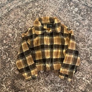 Plaid Jacket - Black and Tan
